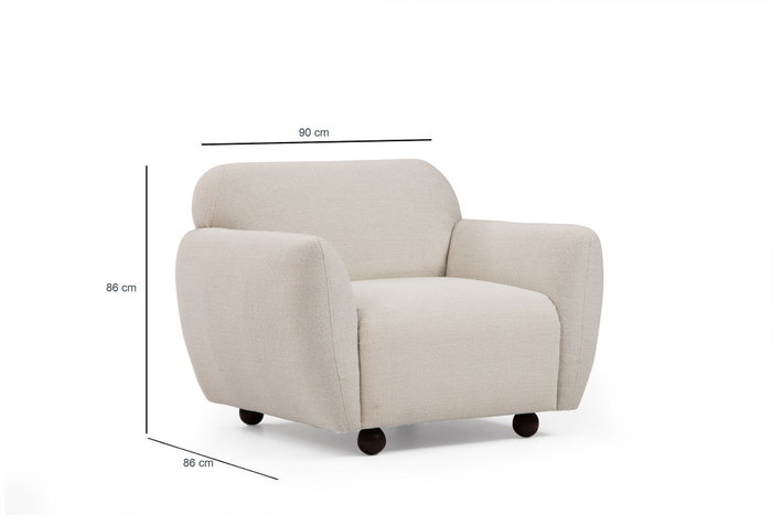 Atelier Del Sofa Eddy - Sillón orejero Crema Atelier Del Sofa Eddy - Sillón orejero Crema